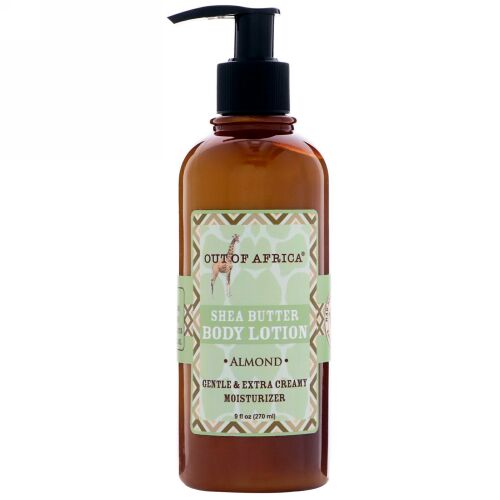 Out of Africa, シアバターボディローション、アーモンド、9 fl oz (270 ml) (Discontinued Item)