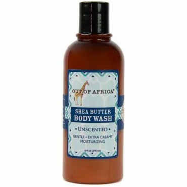 Out of Africa, シアバター・ボディウォッシュ、無香料、9 液体オンス（270 ml） (Discontinued Item)