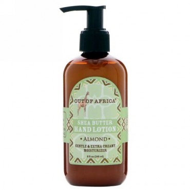 Out of Africa, Shea Butter Hand Lotion, Almond, 8 fl oz (240 ml) (Discontinued Item)