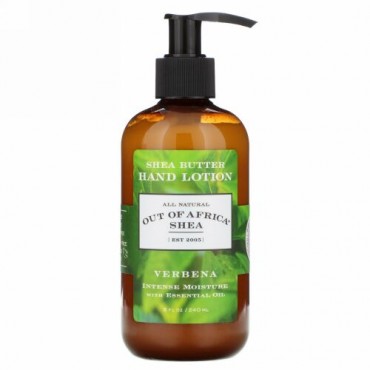 Out of Africa, シアバターハンドローション、バーベナ、240ml（8液量オンス）