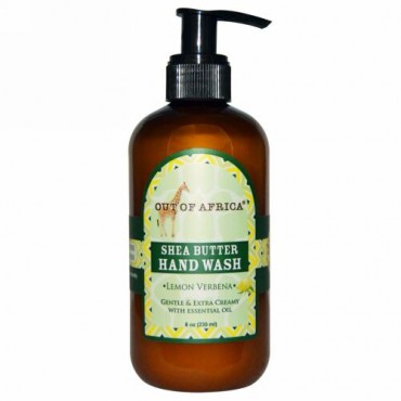 Out of Africa, Organic Shea Butter Hand Wash, Lemon Verbena, 8 fl oz (240 ml) (Discontinued Item)