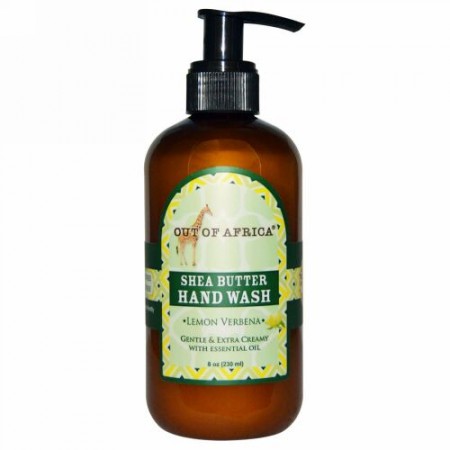 Out of Africa, Organic Shea Butter Hand Wash, Lemon Verbena, 8 fl oz (240 ml) (Discontinued Item)