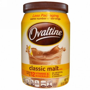 Ovaltine, クラシック・モルトミックス, カフェインフリー, 12 オンス (340 g) (Discontinued Item)