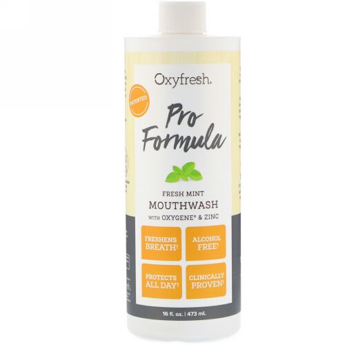 Oxyfresh, プロフォーミュラ、酸素と亜鉛配合フレッシュミントマウスウォッシュ、16液量オンス (473 ml) (Discontinued Item)
