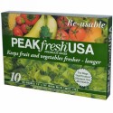 PEAKfresh USA, 野菜・果物用バッグ、再利用可, 10 - 12インチ x 16インチバッグ, 口止めひも付き