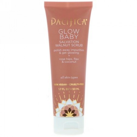 Pacifica, グロウベビー、サルベーションウォールナットスクラブ、1.7オンス（50 ml） (Discontinued Item)