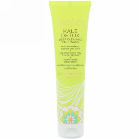 Pacifica, Kale Detox Deep Cleansing Face Wash, 5 fl oz (147 ml)