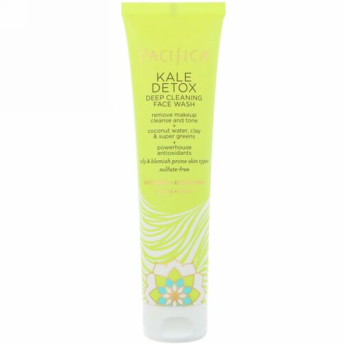 Pacifica, Kale Detox Deep Cleansing Face Wash, 5 fl oz (147 ml)