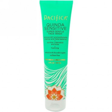 Pacifica, Quinoa Sensitive Super Gentle Face Wash, 5 fl oz (147 ml) (Discontinued Item)