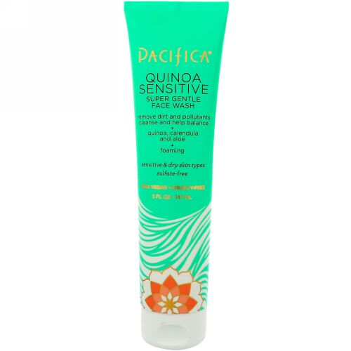 Pacifica, Quinoa Sensitive Super Gentle Face Wash, 5 fl oz (147 ml) (Discontinued Item)