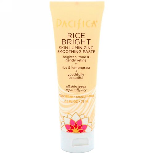Pacifica, ライスブライト、スキンルミナイジングスムージングペースト、2.5液量オンス (73 ml) (Discontinued Item)