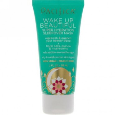 Pacifica, Wake Up Beautiful Sleep Hydration Sleepover Mask, 2 fl oz (59 ml) (Discontinued Item)
