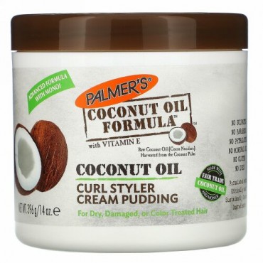 Palmer's, Curl Styler Cream Pudding, Coconut Oil, 14 oz (396 g)
