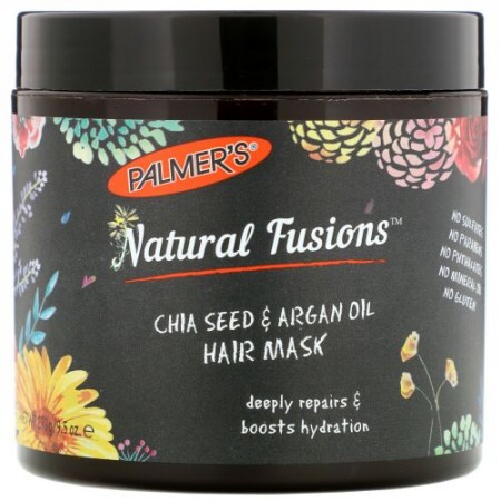Palmer's, ナチュラルフュージョン、チア・アルガンオイルヘアマスク、9.5 oz (270 g) (Discontinued Item)