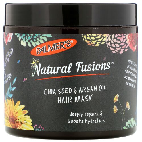 Palmer's, ナチュラルフュージョン、チア・アルガンオイルヘアマスク、9.5 oz (270 g) (Discontinued Item)