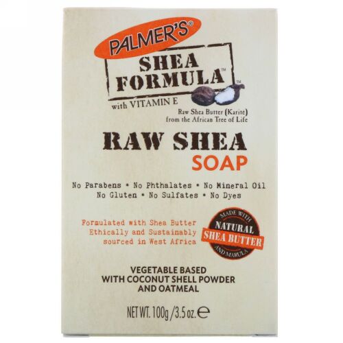 Palmer's, シアフォーミュラ, ビタミンE配合の生のシア石鹸, 3.5オンス（100 g） (Discontinued Item)