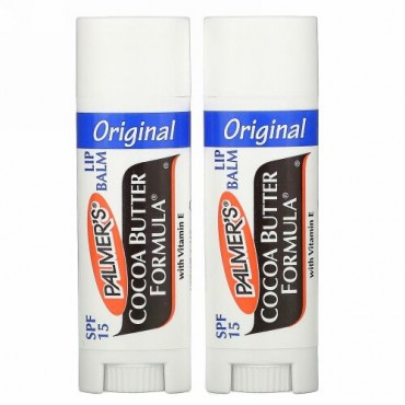 Palmer's, ウルトラモイスチャライジングリップバーム、SPF 15、オリジナル、2パック、0.30オンス (0.8 g)