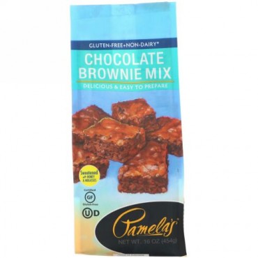 Pamela's Products, Chocolate Brownie Mix, Gluten Free, 16 oz (454 g) (Discontinued Item)