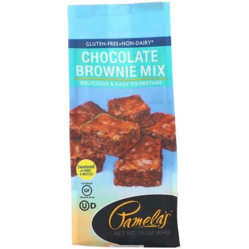 Pamela's Products, Chocolate Brownie Mix, Gluten Free, 16 oz (454 g) (Discontinued Item)