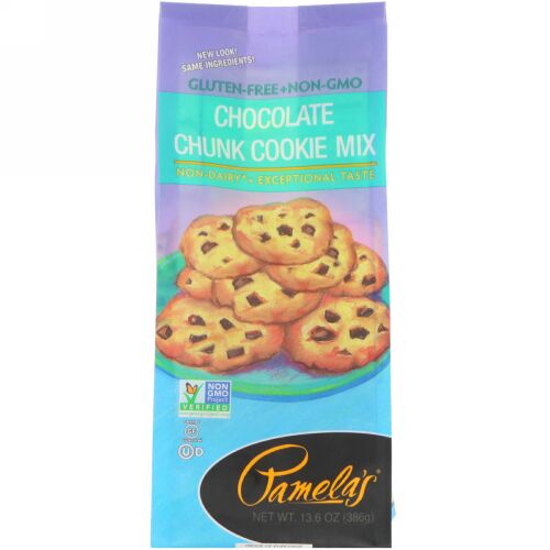 Pamela's Products, チョコレート チャンククッキー ミックス、 13.6 oz (386 g) (Discontinued Item)