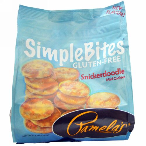 Pamela's Products, Simplebites、スニッカードードル・ミニクッキー、グルテンフリー、7 oz (198 g) (Discontinued Item)