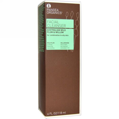 Pangea Organics, フェイシャル クレンザー, オーストラリアワイルドプラムと柳, 4 オンス (118 ml) (Discontinued Item)