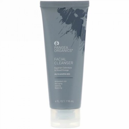 Pangea Organics, フェイシャルクレンザー、エジプシャンカレンデュラ＆ブラッドオレンジ、4 fl oz (118 ml) (Discontinued Item)