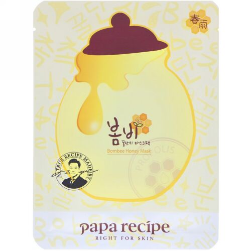 Papa Recipe, Bombee Honey Mask Pack, 10 Sheets, 25 g Each (Discontinued Item)