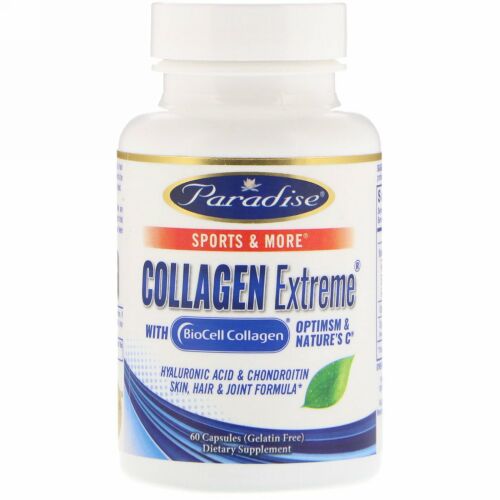 Paradise Herbs, BioCellコラーゲン入りコラーゲンエクストリーム、60カプセル