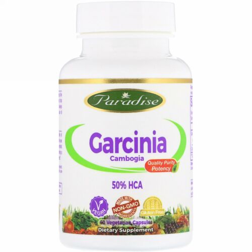 Paradise Herbs, ガルシニア、植物性カプセル60粒