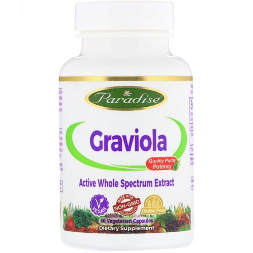 Paradise Herbs, Brazilian Graviola, 60 Vegetarian Capsules