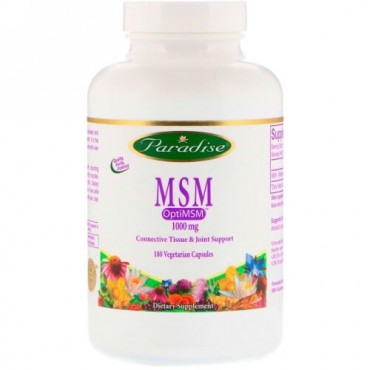 Paradise Herbs, MSM, 1,000 mg, 180 Vegetarian Capsules