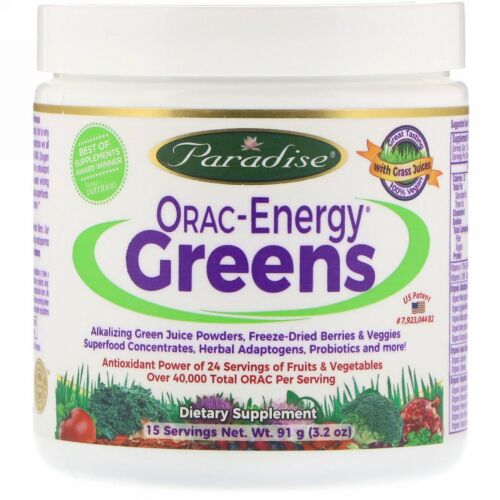 Paradise Herbs, ORAC-エナジーグリーン、3.2 oz (91 g)
