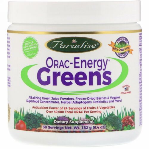 Paradise Herbs, ORAC-エネルギーグリーン、6.4 オンス (182 g)