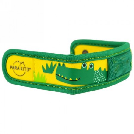 Para'kito, 蚊よけバンド + ペレット剤2個入り、子供用、ワニ、3個セット (Discontinued Item)