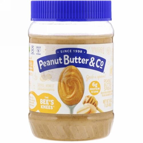 Peanut Butter & Co., The Bee's Knees, Peanut Butter Spread, 16 oz (454 g)