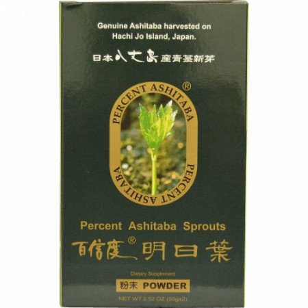 Percent Ashitaba,  明日葉パウダー、 3.52 オンス (50 g x 2)