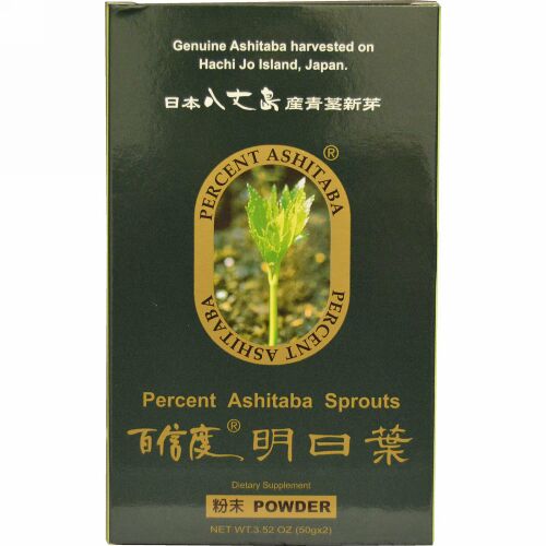 Percent Ashitaba,  明日葉パウダー、 3.52 オンス (50 g x 2)