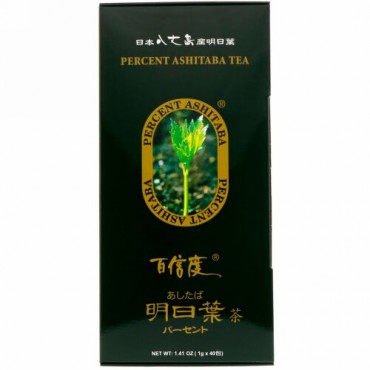 Percent Ashitaba, パーセントアシタバティー、ティーバッグ40個、1.41 oz