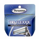 Personna Razor Blades, Tri-Flexxx、トリプルブレード・カートリッジ、男性用、カートリッジ8 個 (Discontinued Item)