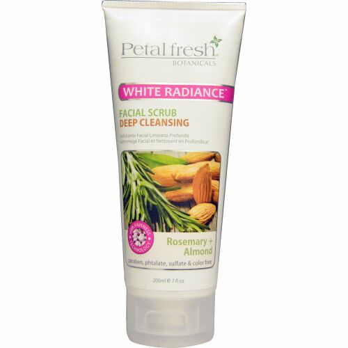 Petal Fresh, Botanicals, ホワイトラディアンス・フェイシャルクレイマスク、ロズマリ―+アーモンド、7液量オンス（200 ml） (Discontinued Item)