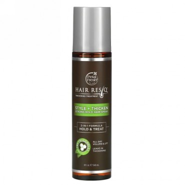 Petal Fresh, ヘアResQ、髪をふっくらさせるトリートメント、スタイル + ふっくら、ストロングホールドヘアスプレー、8 fl oz (240 ml)