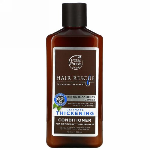 Petal Fresh, ピュア、ヘアーレスキュー（Hair ResQ）、アルティメットシックニングコンディショナー、ノーマルヘア、12液量オンス（355 ml）