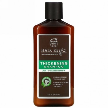 Petal Fresh, Pure、ヘアレスキューシックニングトリートメントシャンプー、ふけ防止、12液量オンス（355 ml）