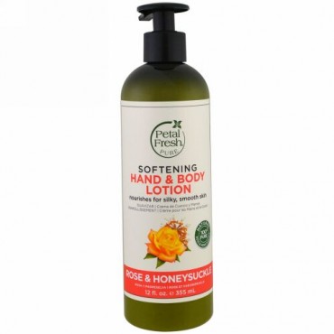 Petal Fresh, ピュア、 トーニングハンド＆ボディローション、ローズ& ハニーサックル、 12 液量オンス (355 ml) (Discontinued Item)