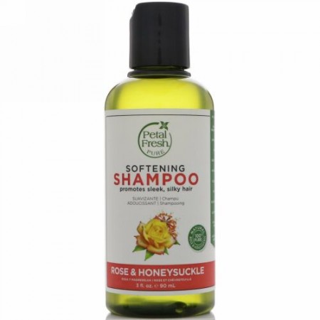 Petal Fresh, ピュア、ソフトニングシャンプー、ローズ & ハニーサックル、 3 fl oz (90 ml) (Discontinued Item)