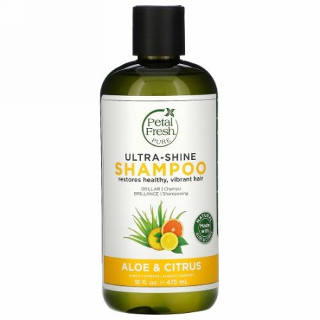 Petal Fresh, ピュア、ウルトラシャインシャンプー、アロエとシトラス、16液量オンス (475 ml)