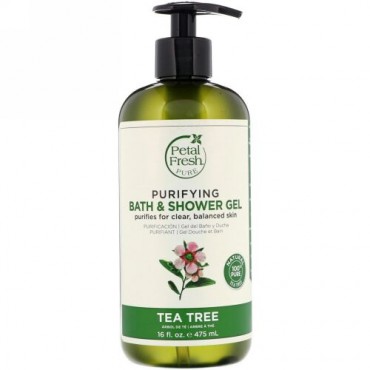 Petal Fresh, Purifying Bath & Shower Gel, Tea Tree, 16 fl oz (475 ml) (Discontinued Item)