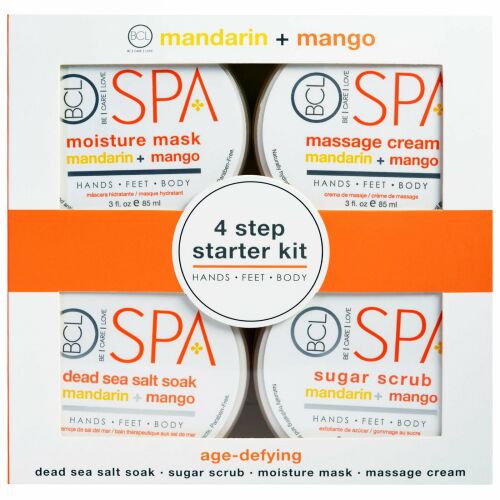 Petal Fresh, スパ、4ステップスターターキット、老化防止、マンダリン + マンゴー、各4 - 3液量オンス (85 ml) (Discontinued Item)