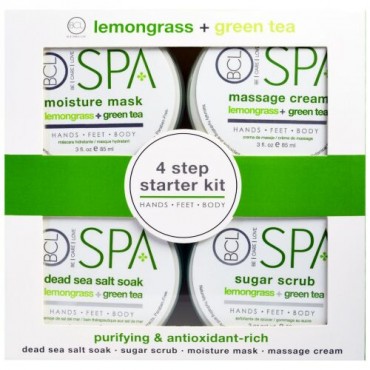 Petal Fresh, スパ、4ステップスターターキット、解毒と豊富な抗酸化物質、レモングラス + 緑茶、各4 - 3液量オンス (85 ml) (Discontinued Item)